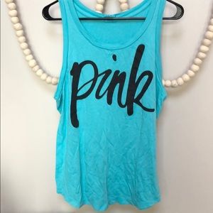 Pink brand tank top (oversized)